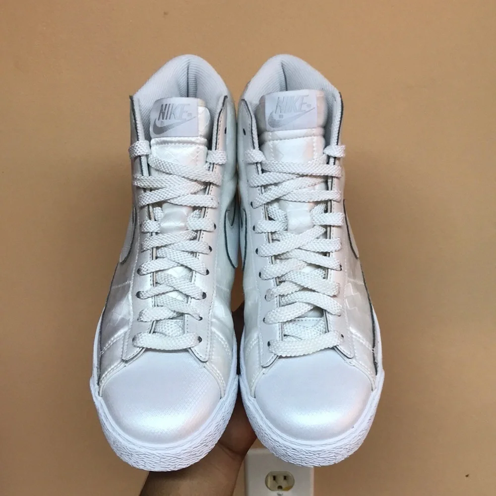 2008 Nike Blazer High White Checkerboard